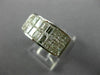 ESTATE WIDE 2.08CT DIAMOND 18KT WHITE GOLD 3D INVISIBLE ANNIVERSARY RING #26176