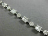 ESTATE LONG 3.1CT ROUND & BAGUETTE DIAMOND 18K WHITE GOLD SQUARE TENNIS BRACELET