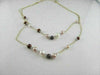ANTIQUE 18KT PEARLS BLACK DIAMOND BY THE YARD NECKLACE