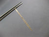 LONG .58CT DIAMOND 14K YELLOW GOLD 3D GRADUATING BAR LEVERBACK HANGING EARRINGS