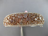 LARGE GIA 20.12CT WHITE & PINK DIAMOND 18KT WHITE & ROSE GOLD 3D BANGLE BRACELET