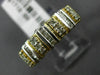 ESTATE WIDE .60CT ROUND & BAGUETTE DIAMOND 14KT 2 TONE GOLD 3D ANNIVERSARY RING
