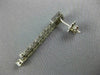 ESTATE 1.60CT DIAMOND 14KT WHITE GOLD 3D CLASSIC SQUARE HANGING EARRINGS #1676