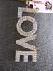 ESTATE EXTRA LARGE 1.21CT DIAMOND 14K ROSE GOLD 2 ROW PAVE LOVE FLOATING PENDANT