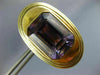 ANTIQUE EXTRA LARGE AAA AMETHYST 14KT YELLOW GOLD EMERALD CUT OVAL EARRINGS