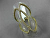 ESTATE LARGE .50CT ROUND DIAMOND 14K YELLOW GOLD 3D OPEN INFINITY PEACE FUN RING