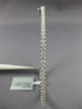 .98CT DIAMOND 18KT WHITE GOLD 3D CLASSIC 2MM SEMI ETERNITY CUFF BANGLE BRACELET