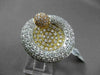 ANTIQUE MASSIVE 2.60CT DIAMOND 18KT TRI COLOR GOLD 3D CIRCULAR FILIGREE RING