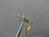 ESTATE LARGE 1.28CT WHITE & PINK DIAMOND 18KT WHITE & ROSE GOLD HANGING EARRINGS