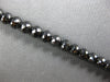 LARGE & LONG 39.8CT BLACK DIAMOND 14KT WHITE GOLD 3D ETERNITY TENNIS BRACELET