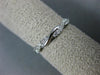 ESTATE .15CT DIAMOND 14KT WHITE GOLD 3D INFINITY SEMI ETERNITY ANNIVERSARY RING