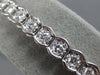 WIDE 2.0CT DIAMOND 14KT WHITE GOLD ROUND SEMI BEZEL ADJUSTABLE TENNIS BRACELET