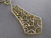 ESTATE LARGE 3.77CT DIAMOND 14KT YELLOW GOLD CHANDELIER FLOATING LARIAT NECKLACE