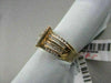 ANTIQUE 14K GOLD WIDE TWO TONE DIAMOND 1.45CT BELT RING