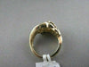 ANTIQUE WIDE 1.87CT DIAMOND & AAA SAPPHIRE 18KT YELLOW GOLD WOVEN FUN RING