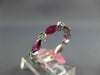 1.22CT DIAMOND & AAA RUBY 18K WHITE GOLD MARQUISE & ROUND SEMI ETERNITY FUN RING