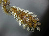 EXTRA LARGE 16.29CT WHITE & MULTI COLOR DIAMOND 18K 2 TONE GOLD HANGING EARRINGS