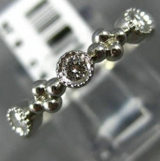 ESTATE .26CT DIAMOND 14K YELLOW GOLD 3D FLOWER FILIGREE WEDDING ANNIVERSARY RING