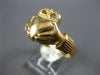 ESTATE LARGE 14KT YELLOW GOLD 3D CLASSIC IRISH CLADDAGH LOVE RING