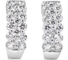 ESTATE 1.80CT DIAMOND 14KT WHITE GOLD 3D 3 ROW CLASSIC UMBRELLA HANGING EARRINGS