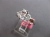 1.19CT GIA FLAME & TRAPEZOID DIAMOND 18KT WHITE GOLD 3D 3 STONE ENGAGEMENT RING