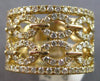 ESTATE LARGE 1.28CT DIAMOND 14K YELLOW GOLD CLASSIC MULTI OVAL FUN RING
