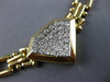 ESTATE 1.30CT DIAMOND 14KT WHITE & YELLOW GOLD TRIANGULAR FANCY NECKLACE #21520
