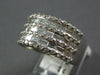 WIDE 2.26CT DIAMOND 18KT WHITE GOLD MULTI ROW ROUND & BAGUETTE ANNIVERSARY RING