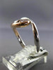 ESTATE .29CT DIAMOND 14KT WHITE & ROSE GOLD ETOILE INFINITY TWO STONE LOVE RING