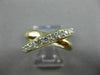 ESTATE WIDE .70CT ROUND DIAMOND 14K YELLOW GOLD 3D X LOVE INFINITY LOVE FUN RING
