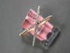 ESTATE .24CT DIAMOND 14KT WHITE & ROSE GOLD 3D CRISS CROSS X INFINITY LOVE RING
