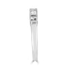 ESTATE .49CT DIAMOND 18KT WHITE GOLD ROUND & BAGUETTE WEDDING ANNIVERSARY RING