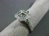 ESTATE WIDE .71CT DIAMOND 14KT WHITE GOLD SEMI MOUNT ENGAGEMENT RING #22027