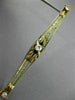 ANTIQUE LARGE .4CT OLD MINE DIAMOND 14K YELLOW GOLD FILIGREE VICTORIAN PIN 26164