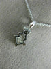 ESTATE .66CT DIAMOND 18KT WHITE GOLD PRINCESS CUT SOLITAIRE PENDANT #10974