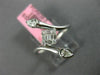 ESTATE WIDE .29CT DIAMOND 18KT WHITE GOLD 3D MULTI SHAPE SQUARE SNAKE LOVE RING