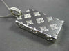 ANTIQUE LARGE .30CT DIAMOND 14KT WHITE GOLD 3D FLORAL PURSE BAG PENDANT #19086