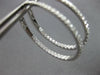 ESTATE LARGE 1.02CT DIAMOND 14K WHITE GOLD INSIDE OUT OVAL HOOP HANGING EARRINGS
