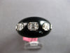 LARGE .75CT DIAMOND & BLACK ENAMEL 18KT WHITE GOLD 3D ETOILE DOME SHAPE FUN RING