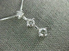 ESTATE .75CT DIAMOND 14KT WHITE GOLD 3 STONE PAST PRESENT FUTURE JOURNEY PENDANT