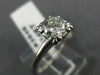 ANTIQUE .75CT OLD MINE DIAMOND 14K WHITE GOLD 3D FISHTAIL ENGAGEMENT RING #3546