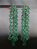 22.03CT AAA COLOMBIAN EMERALD 18KT WHITE GOLD 3 ROW CHANDELIER CLIP ON EARRINGS
