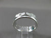 ESTATE WIDE 0.24CTW DIAMOND 14KT WHITE GOLD BRICK DESIGN ETOLIE MENS RING #17839