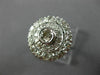 ANTIQUE LARGE 1.20CT DIAMOND 14KT WHITE GOLD 3D FILIGREE ENGAGEMENT RING #26090