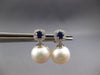 .53CT DIAMOND & AAA SAPPHIRE & AAA SOUTH SEA PEARL 14KT WHITE GOLD 3D EARRINGS