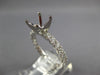 .91CT DIAMOND 18KT WHITE GOLD ROUND SIZEABLE ETERNITY SEMI MOUNT ENGAGEMENT RING