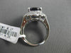 ESTATE 4.62CT DIAMOND & AAA AMETHYST 14K WHITE GOLD FILIGREE FLORAL CLUSTER RING