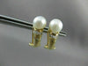 ESTATE .24CT DIAMOND & AAA SOUTH SEA PEARL 14K YELLOW GOLD CLIP ON EARRINGS 5011