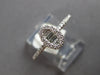 ESTATE .20CT DIAMOND 14KT WHITE GOLD ROUND & BAGUETTE OVAL FRIENDSHIP LOVE RING