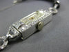 ANTIQUE CHOISI 1.0CT OLD MINE DIAMOND PLATINUM CLASSIC RECTANGULAR WATCH #2218